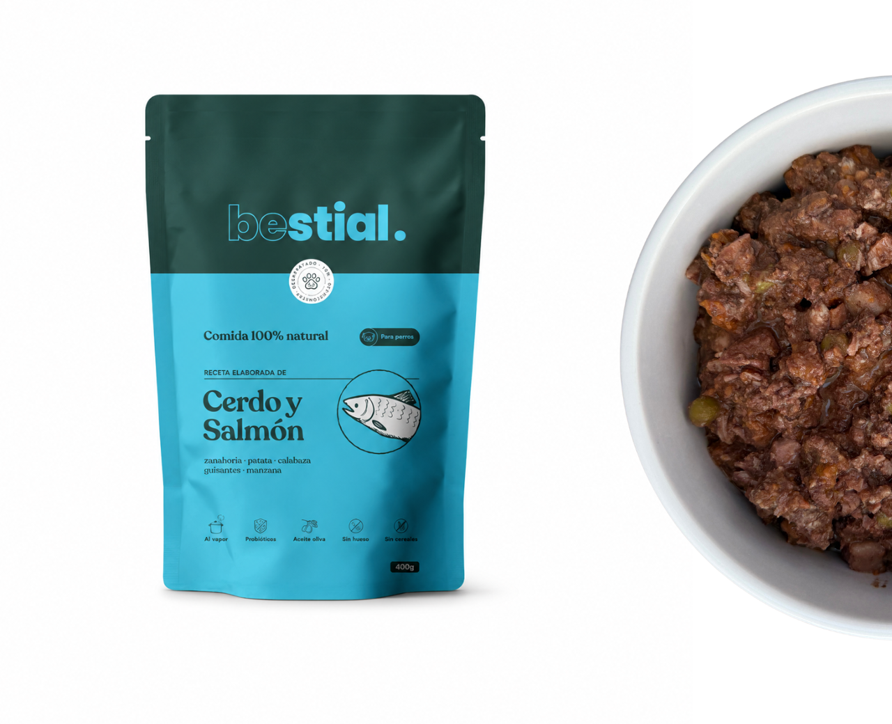 Menú Cocinado de Cerdo y Salmón