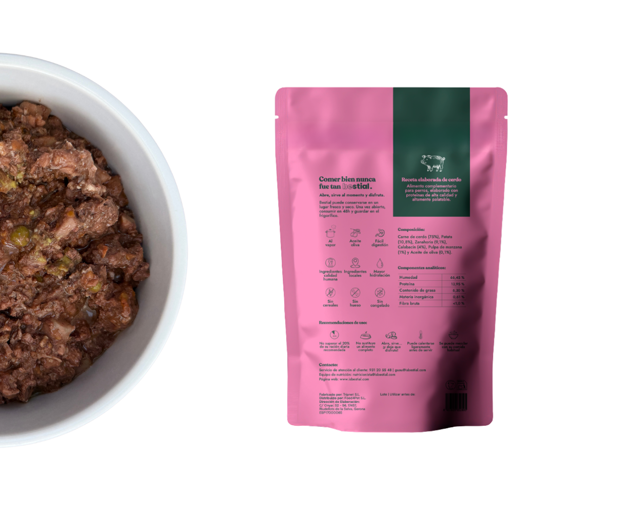 Menú Cocinado de Cerdo