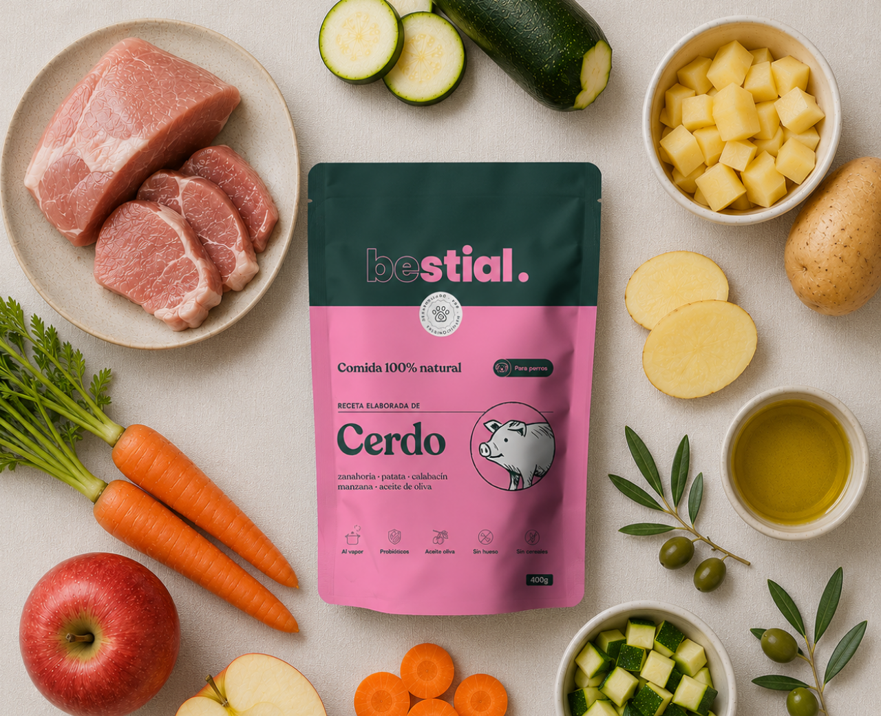 Menú Cocinado de Cerdo