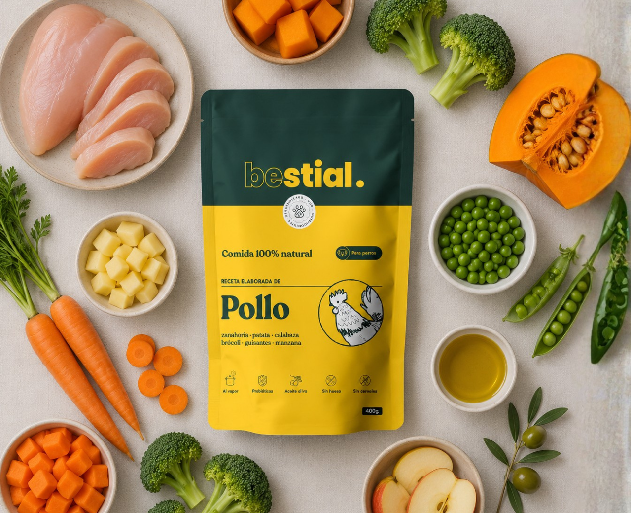 Menú Cocinado de Pollo