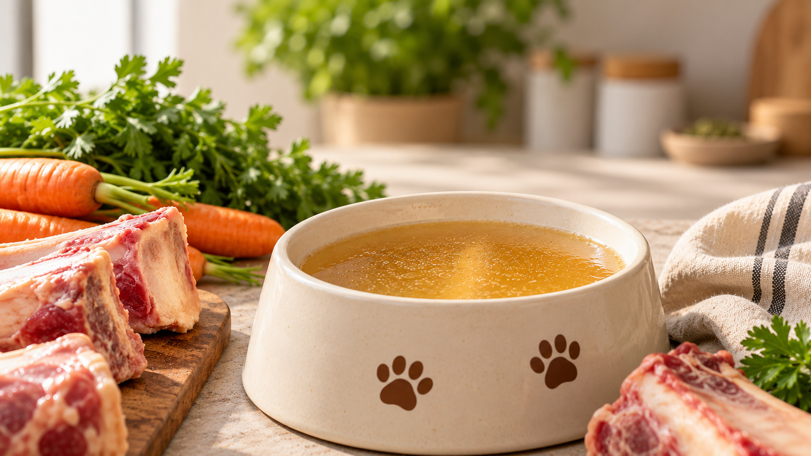 Caldo de huesos para perros: beneficios y cómo prepararlo